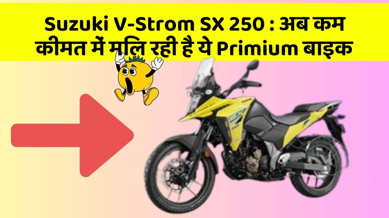 Suzuki V-Strom SX 250: अब कम कीमत में मिल रही है ये Primium बाइक